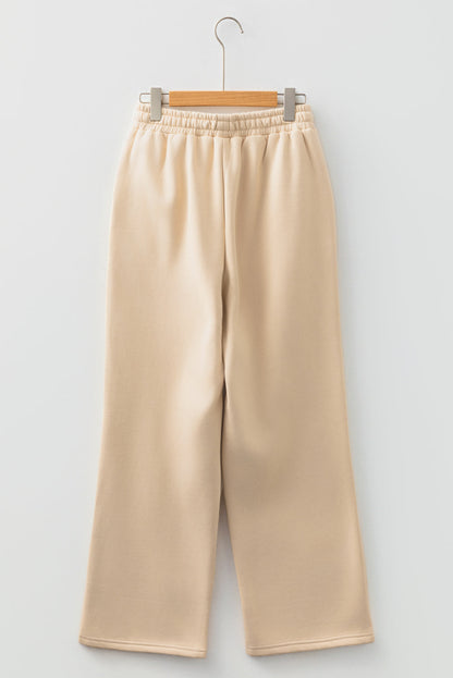 Threaded Pear Hailey Elastic Waist Solid Pants