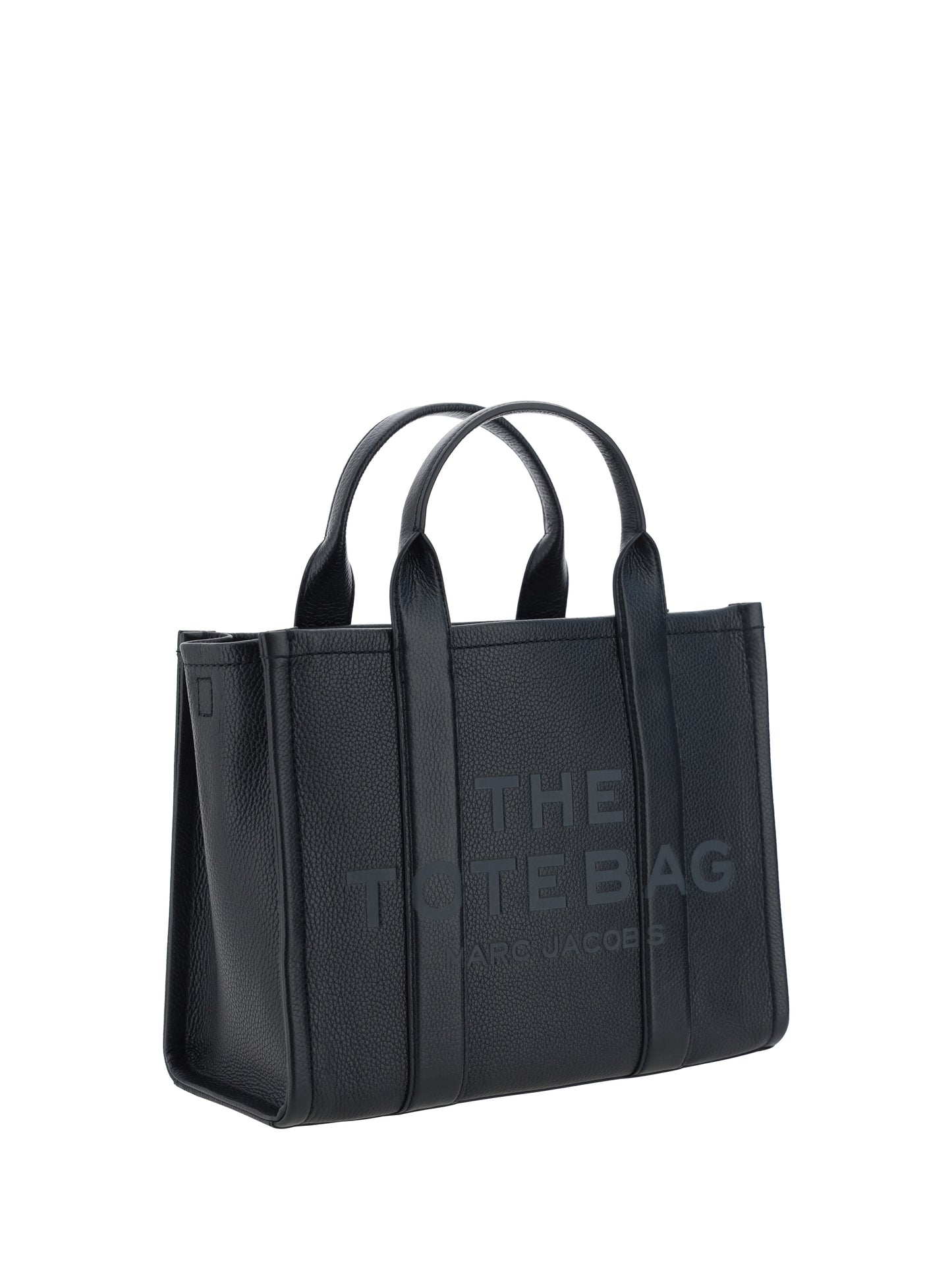 Tote Handbag Black Leather