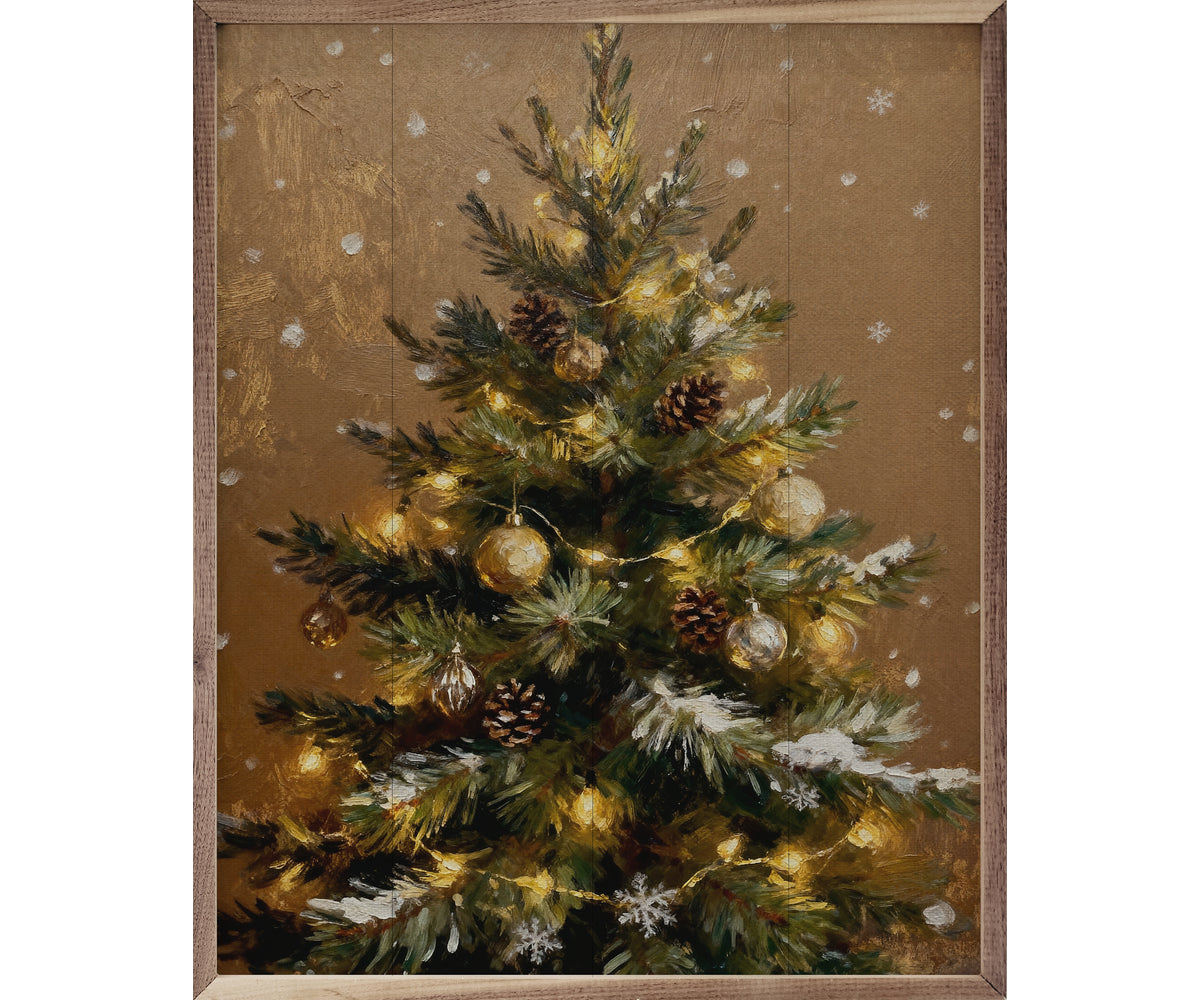 Kendrick Home Christmas Tree Brown
