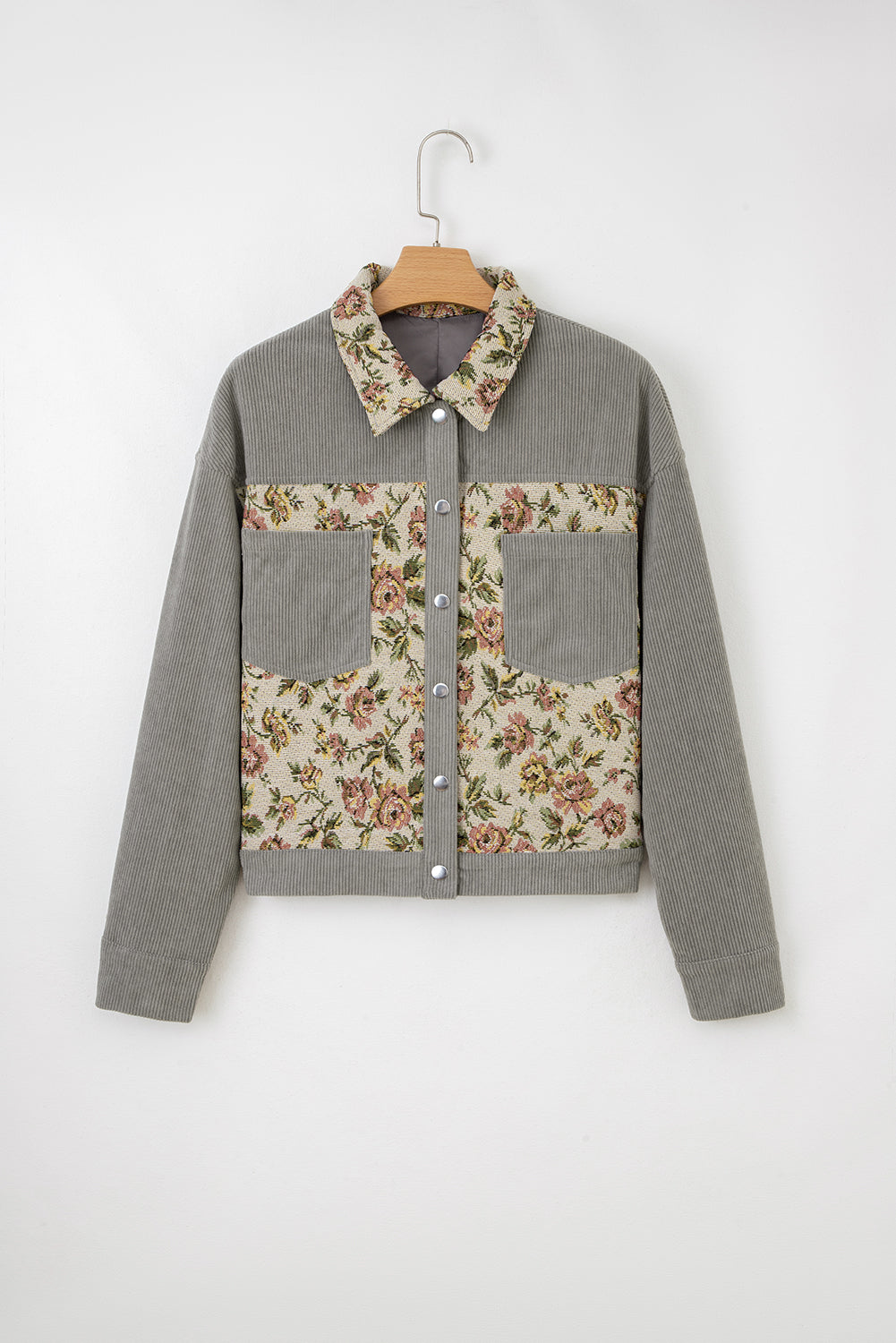 Threaded Pear Evelyn Retro Floral Patchwork Shirt