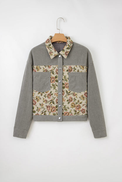 Threaded Pear Evelyn Retro Floral Patchwork Shirt
