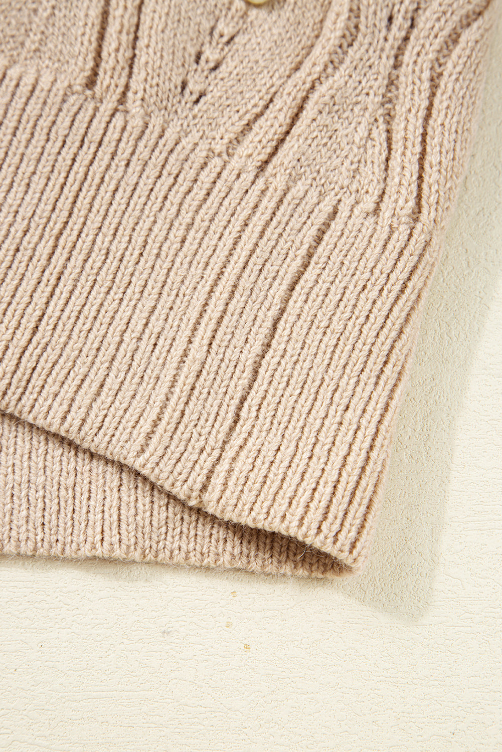 Threaded Pear Abigail Lace Patchwork Sleeve Sweater