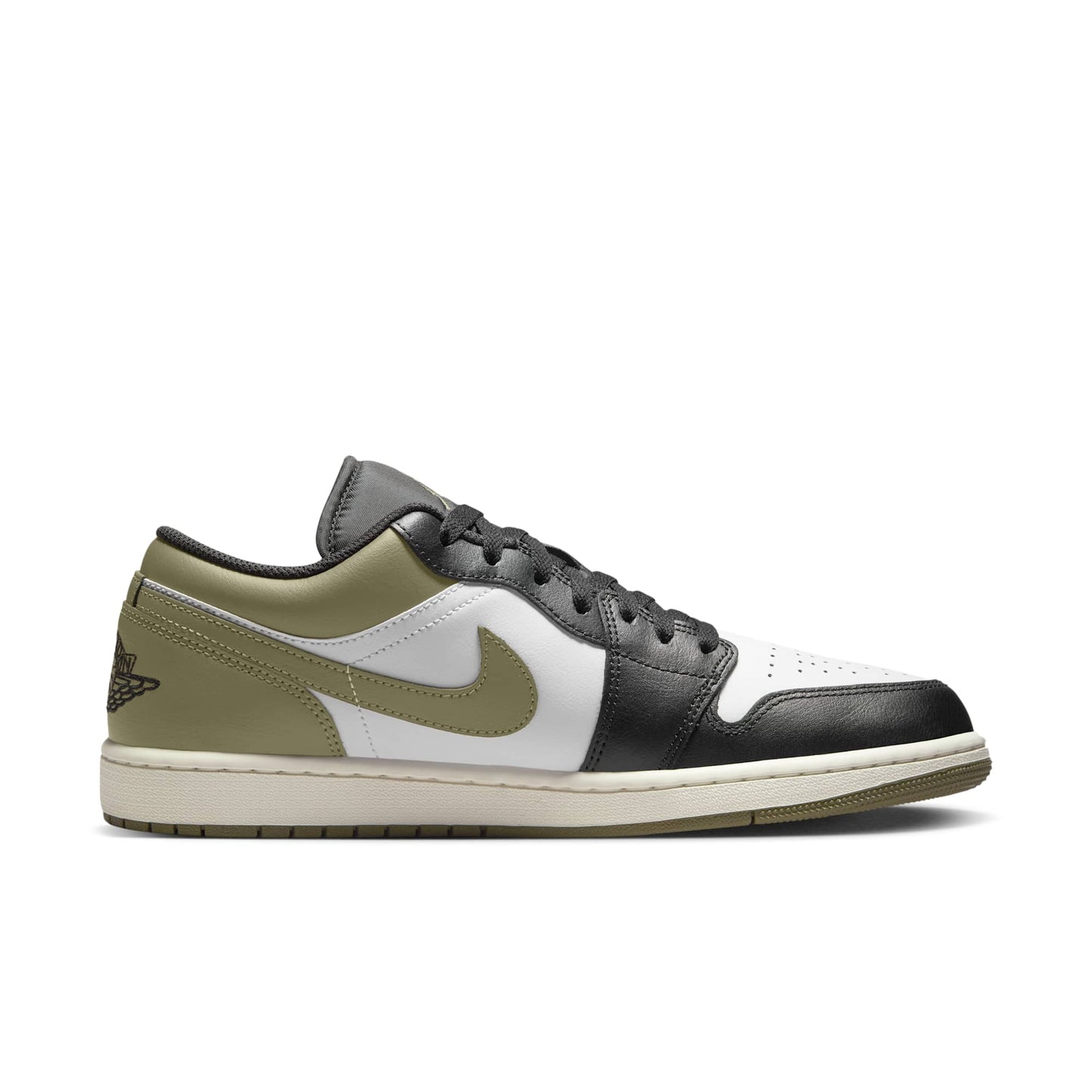Black/White-Medium Olive-