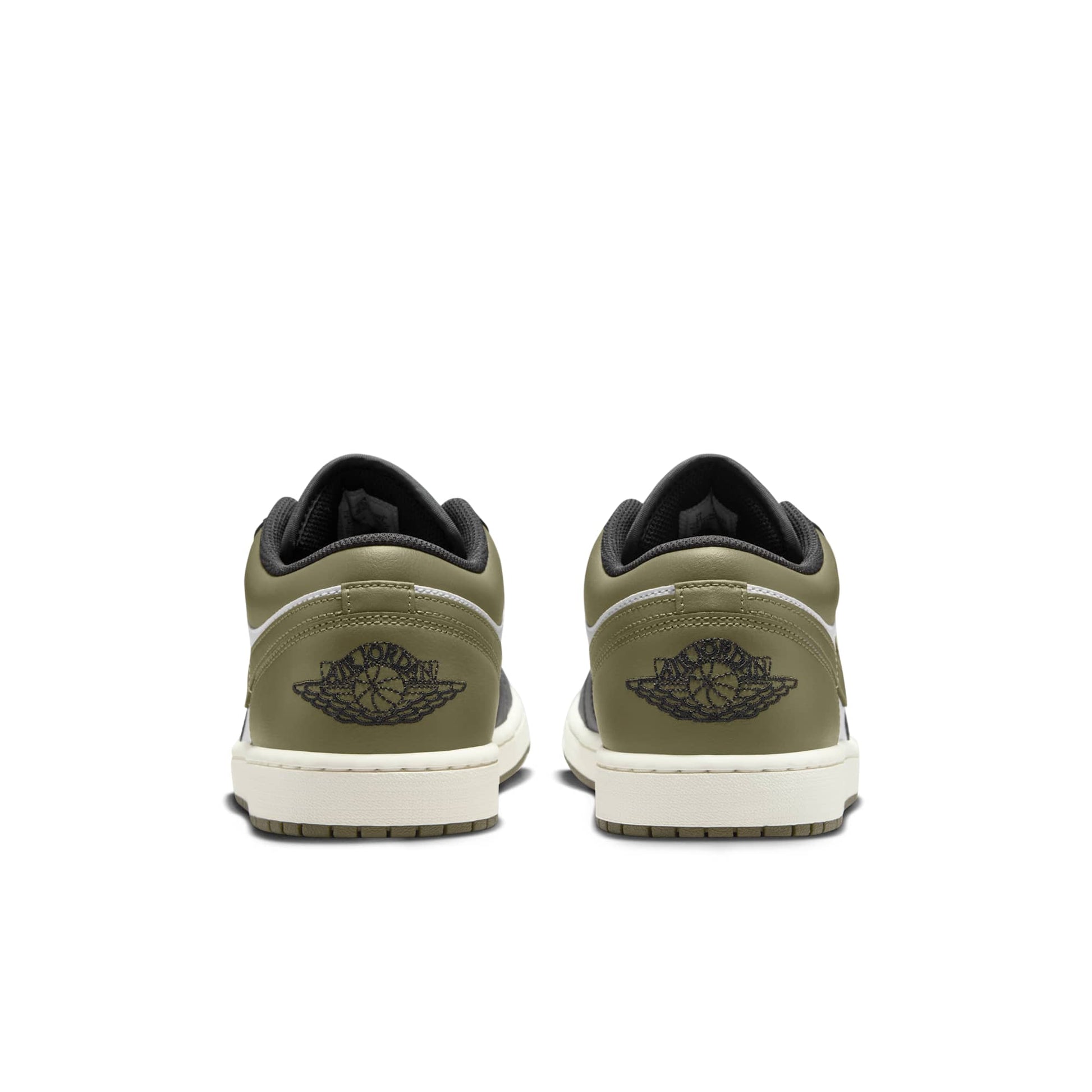 Black/White-Medium Olive-