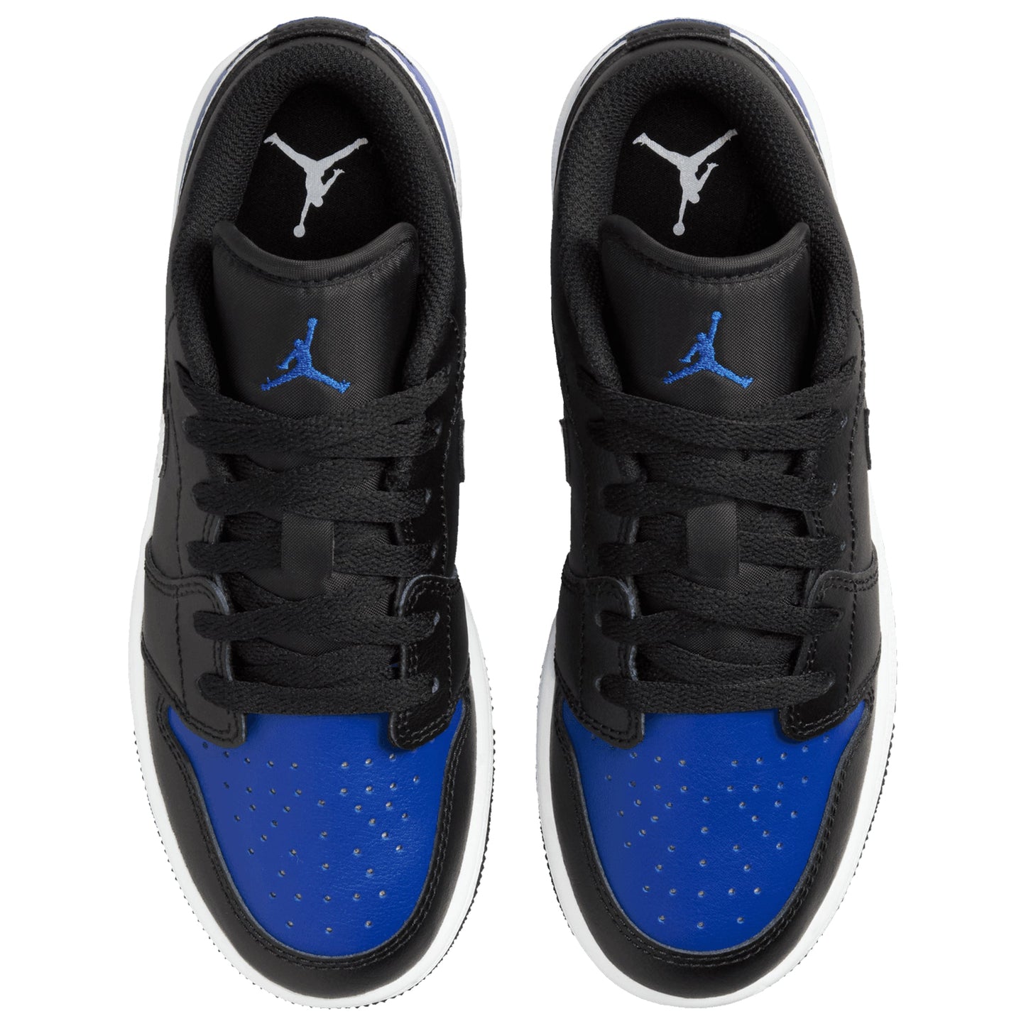 [553560-042] Grade School Air Jordan Retro 1 Low 'black Game Royal White (gs)'
