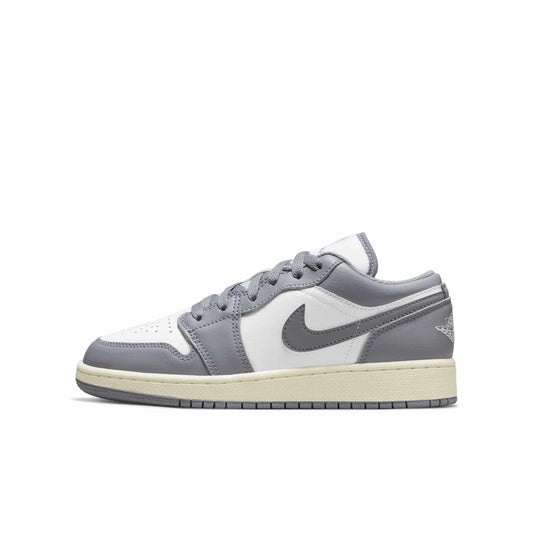 Air Jordan Grade School Retro 1 Low 'Vintage Grey' Sneakers