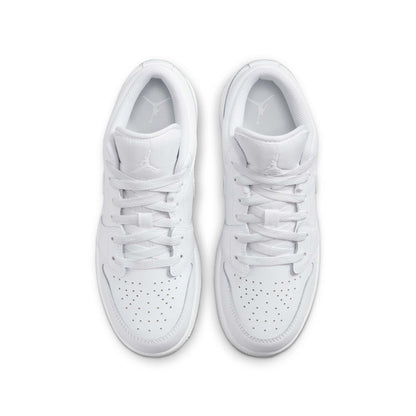 Air Jordan Grade School Retro 1 Low 'Triple White 2023 Gs' Sneakers
