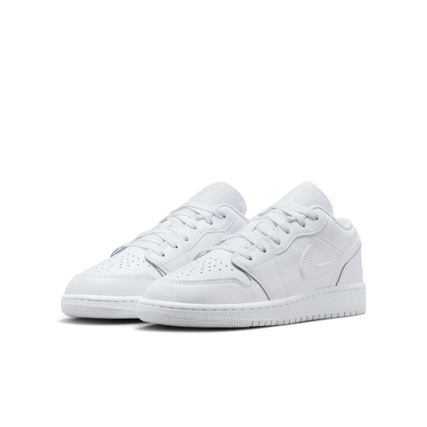 Air Jordan Grade School Retro 1 Low 'Triple White 2023 Gs' Sneakers