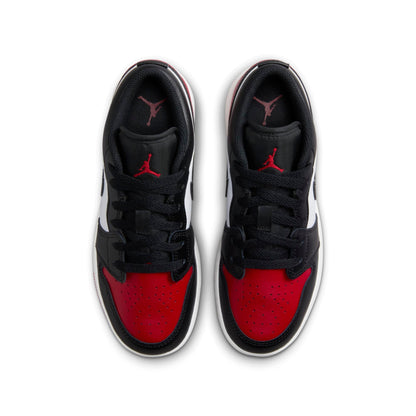 Air Jordan Grade School Retro 1 Low 'Bred Toe 2.0 Gs' Sneakers