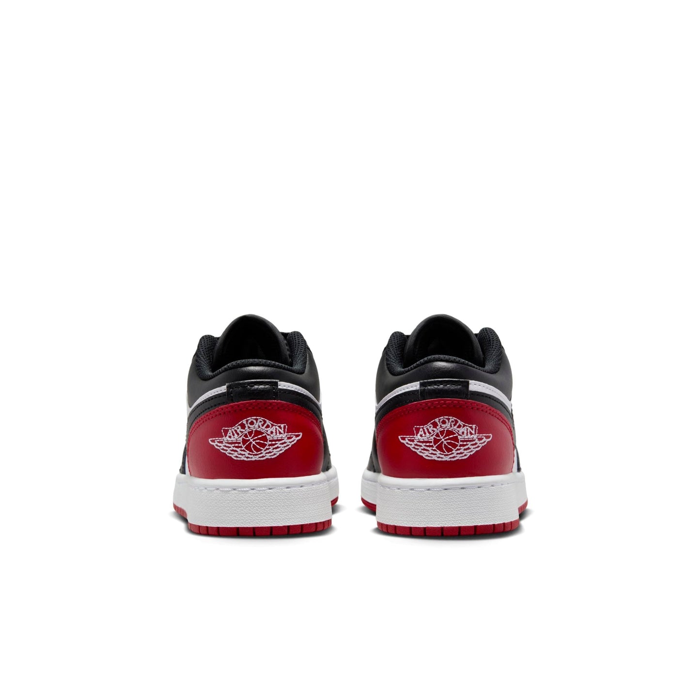 Grade School Air Jordan Retro 1 Low 'Bred Toe 2.0 (Gs)'