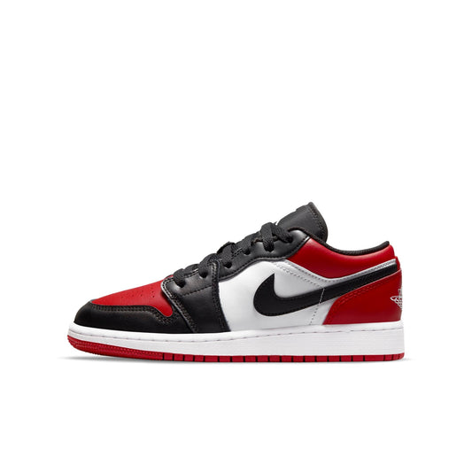 Air Jordan Grade School Retro 1 Low Gs 'Bred Toe' Athletic Shoes