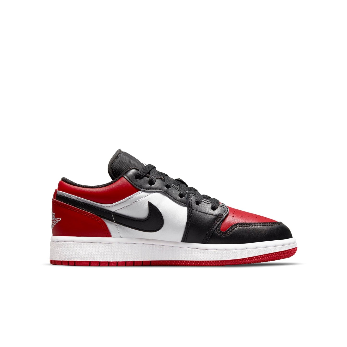 Air Jordan Grade School Retro 1 Low Gs 'Bred Toe' Athletic Shoes