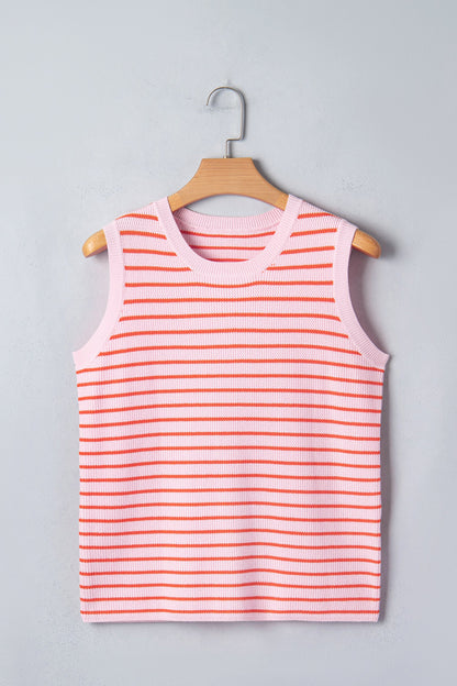 Threaded Pear Ayleen Knit Sleeveless Casual Sweater