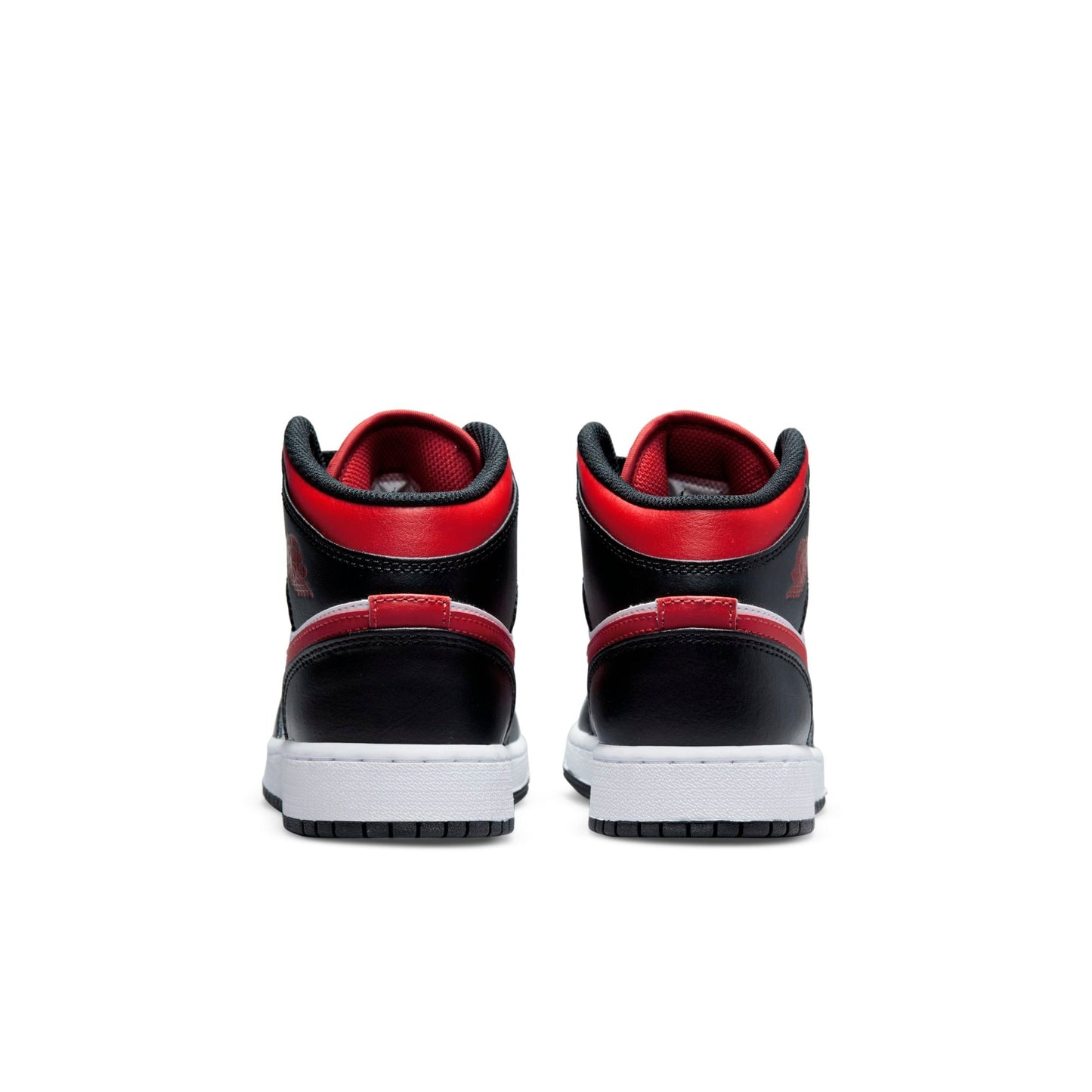 Youth Air Jordan Retro 1 Mid 'Black Fire Red' (Gs)