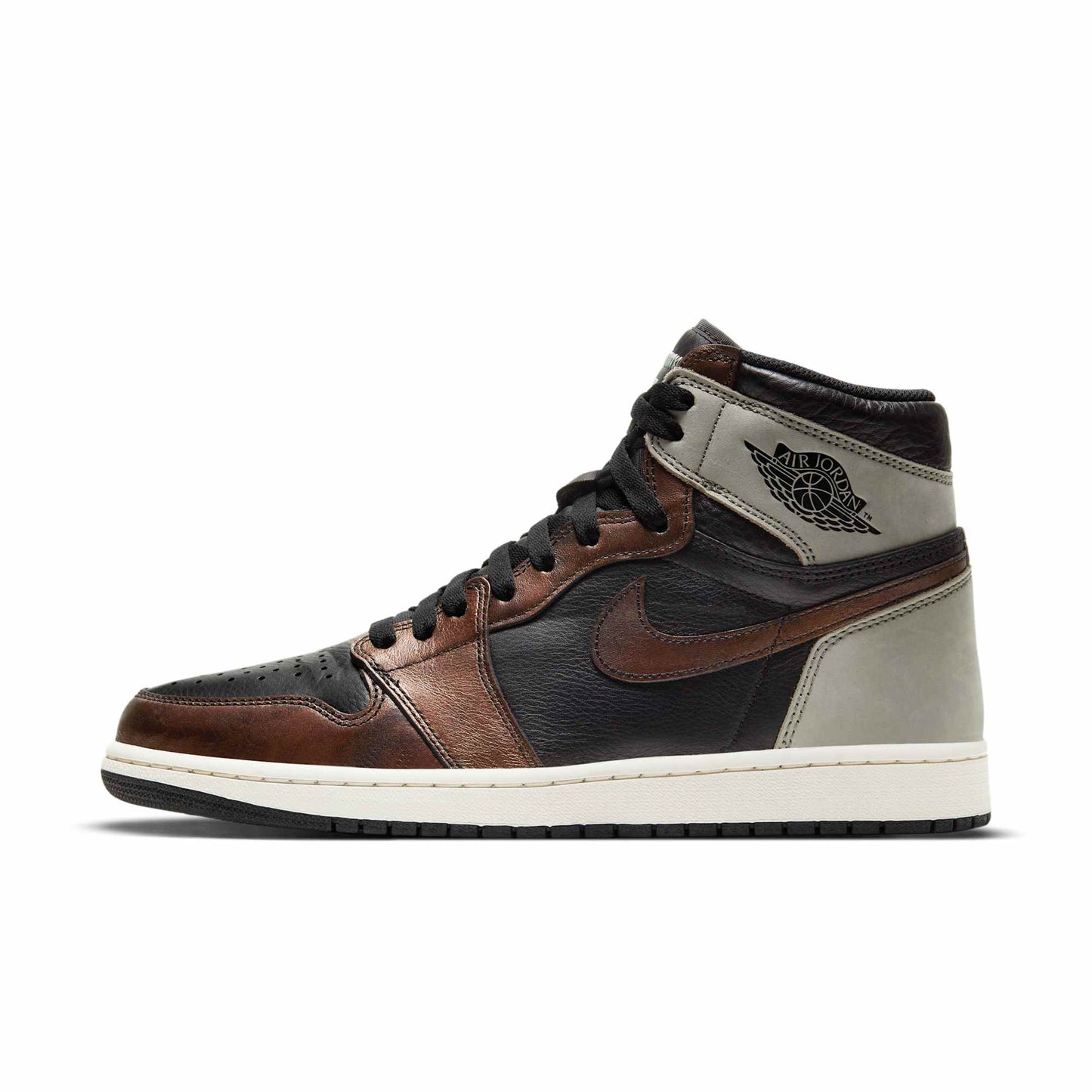 Air Jordan Men's Retro 1 High 'Light Army Rust Shadow Patina' Sneakers