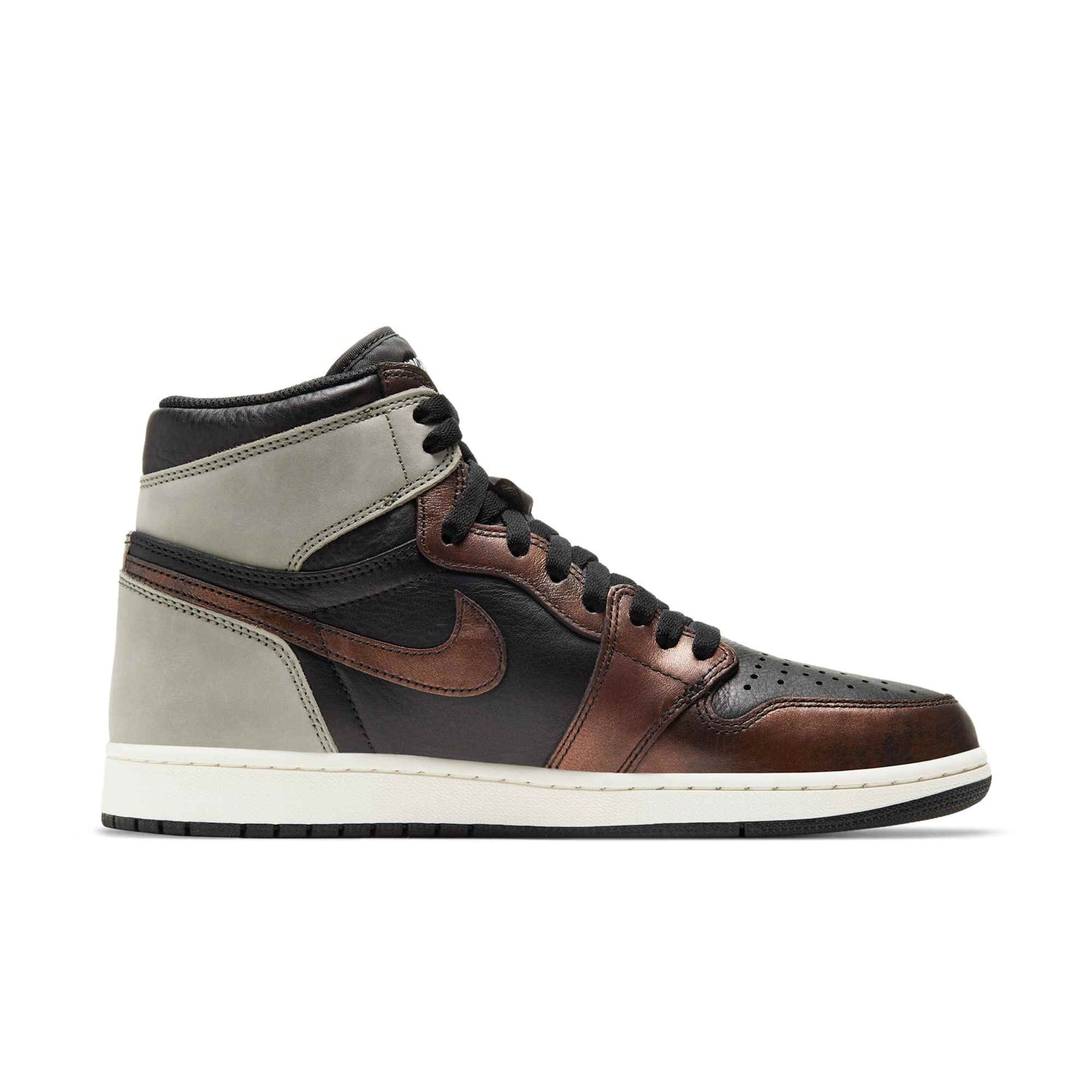 Air Jordan Men's Retro 1 High 'Light Army Rust Shadow Patina' Sneakers