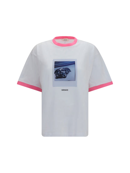 T-Shirt Cotton Jersey White/Guava