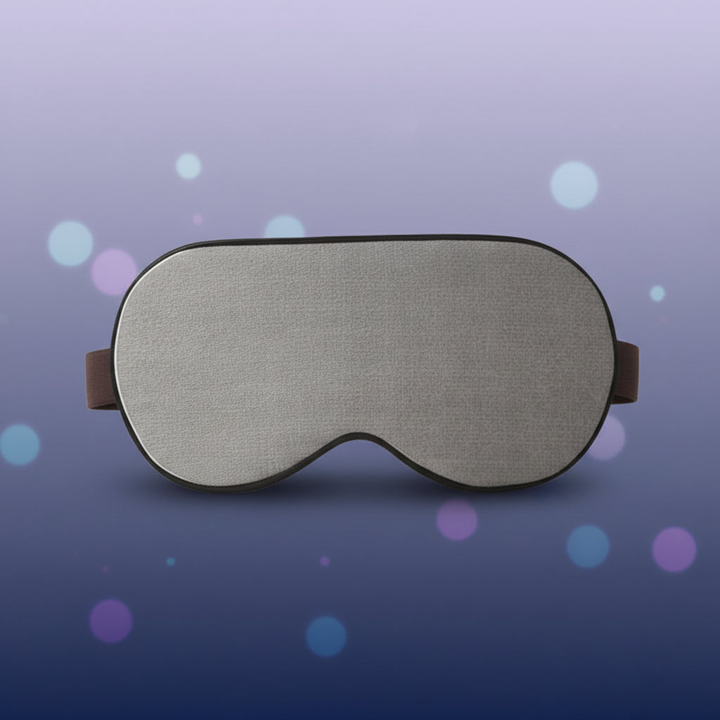 Activated Carbon Sleep Eye Mask – Bamboo Charcoal Fiber Blackout Mask in Black & Gray