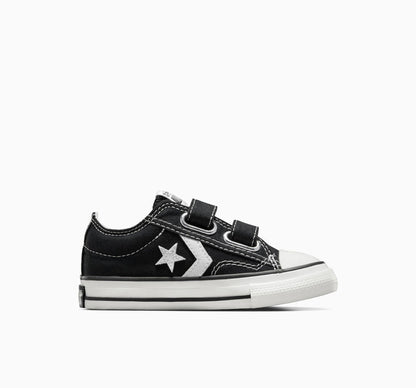 Converse Star Player 76 Baby/Toddler (TD) Sneakers — Black/White Canvas