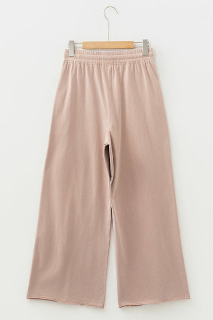 Threaded Pear Elena Trim Wide Leg Pants