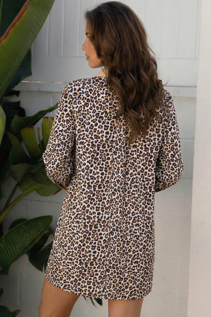 Threaded Pear Gemma Long Sleeve Flared Dress