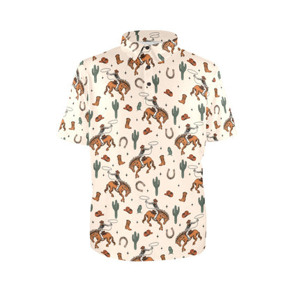 Rodeo Cowboy Western Polo Style Shirt