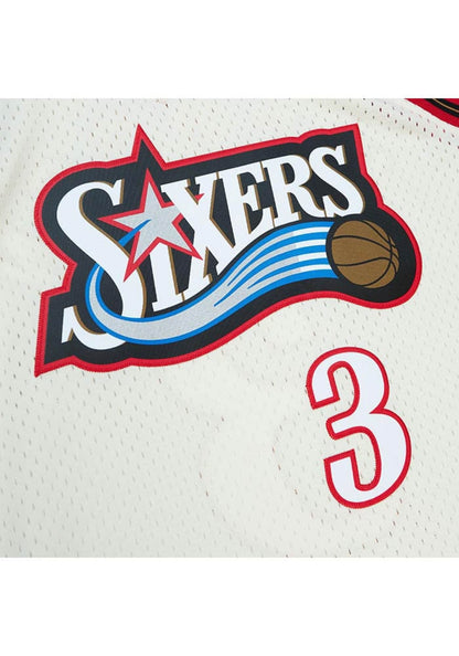 Mitchell & Ness Men's Cream Team Color Swingman Jersey 76Ers 1997 Allen Iverson Jerseys