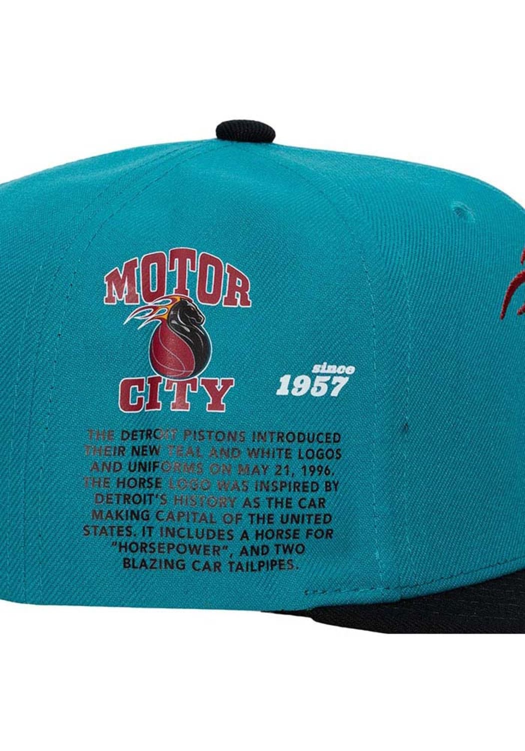 Men's Mitchell & Ness NBA Team Origins Snapback Hwc Pistons - Teal