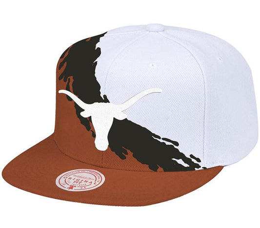 Mitchell & Ness Men's Ncaa Paintbrush Snapback Austin Snapback Caps