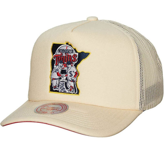 Mitchell & Ness Men's MLB Evergreen Trucker Coop Twins Ball Caps