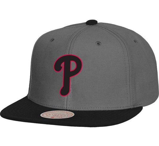 Men's Mitchell & Ness MLB Storm Front Snapback Phillies - Grey
