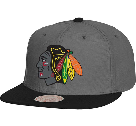 Men's Mitchell & Ness Nhl Storm Front Snapback Blackhawks - Grey