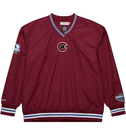 Mitchell & Ness Men's NHL Classic Nylon Pullover Current Logo Avalanche Pullovers