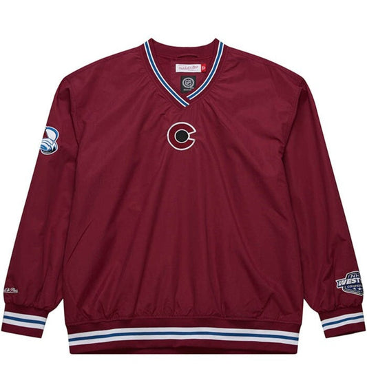 Mitchell & Ness Men's NHL Classic Nylon Pullover Current Logo Avalanche Pullovers
