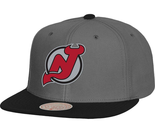 Men's Mitchell & Ness Nhl Storm Front Snapback Devils - Grey