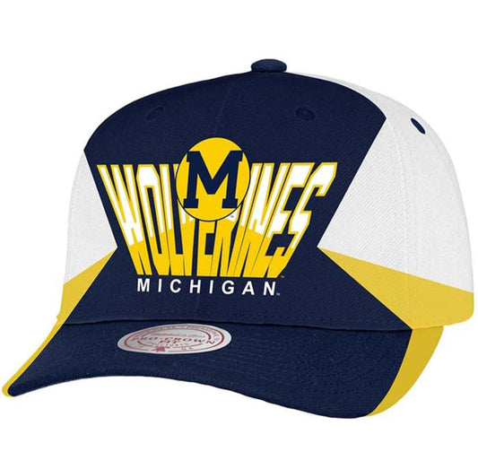 Mitchell & Ness Men's Ncaa Retrodome Pro Snapback Michigan Snapback Caps