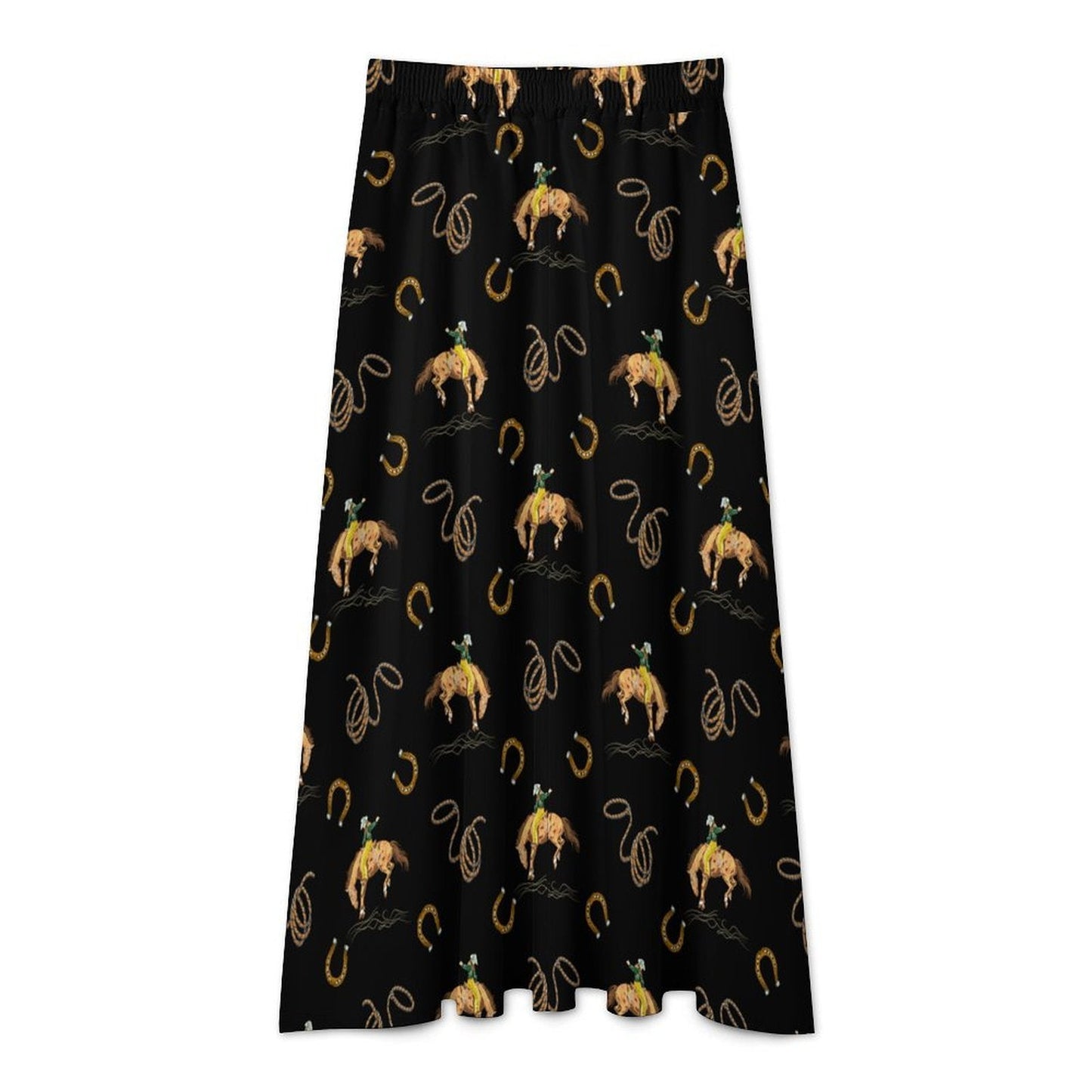 Baha Ranch Rodeo Cowboy Midi Skirt