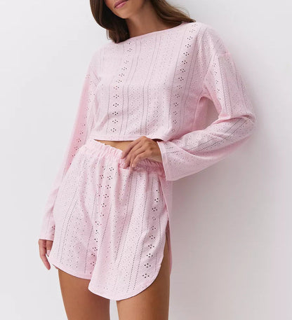 Women’s Slim-Fit Loose Suit Two Piece Shorts Set