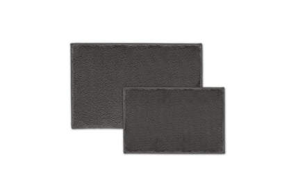 Bibb Home 5674 2 Piece Faux Fur Bath Mat Set