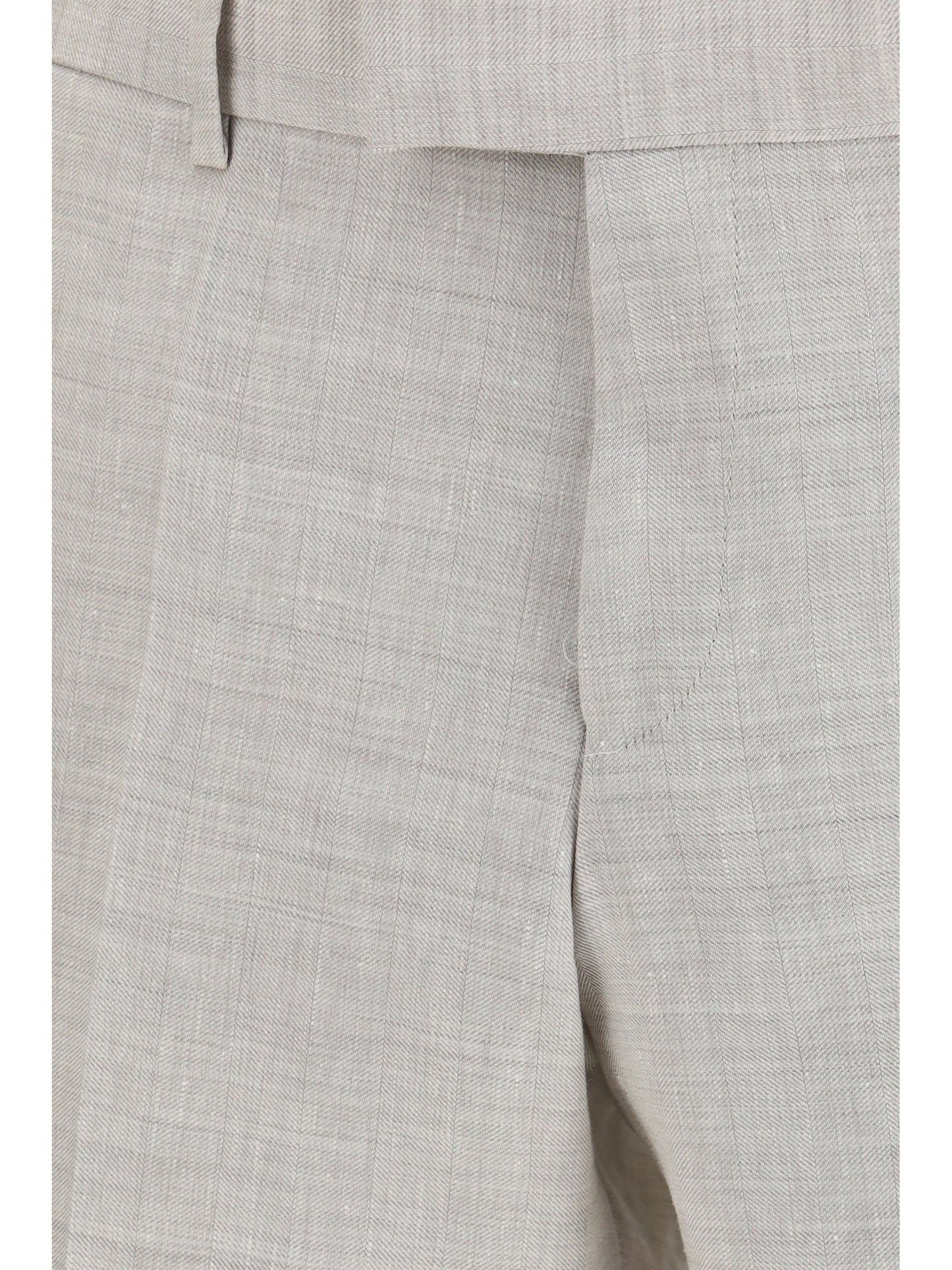 Suit Linen and Mohair Open Grey