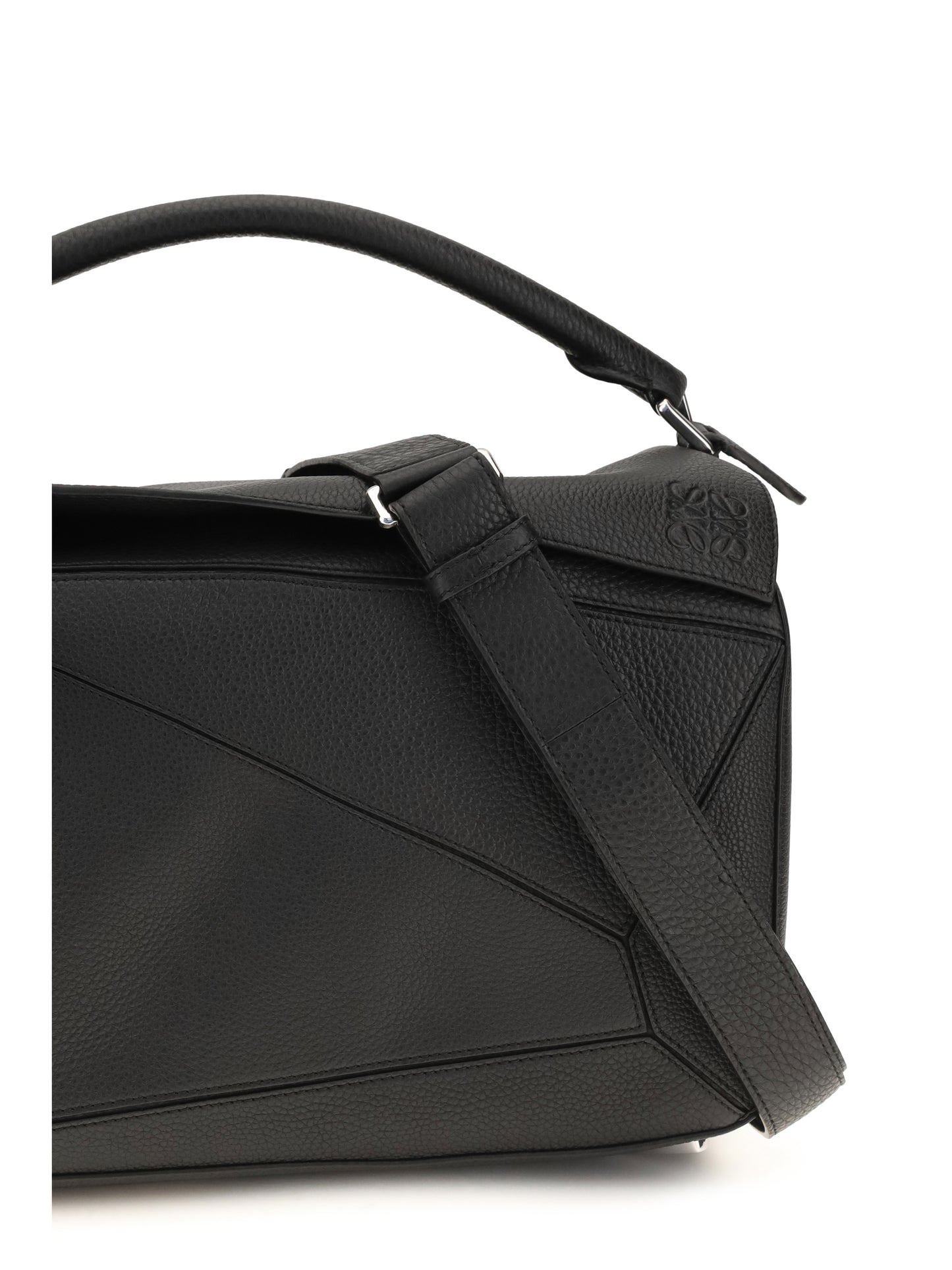 Handbag Puzzle Large Black Leather