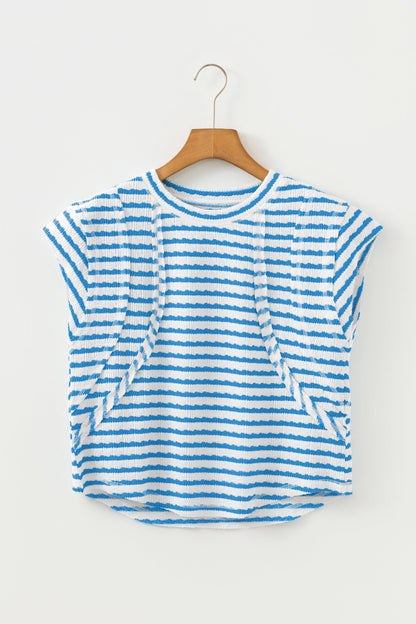 Threaded Pear Maddie Sleeve Patchwork T Shirt