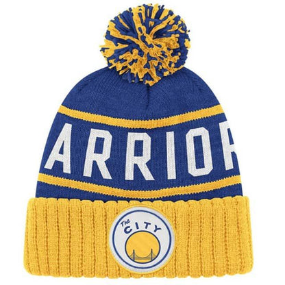 Mitchell & Ness Men's NBA Golden State Warriors High 5 Cuffed Knit Beanie Knit Hat