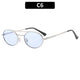 Silver Frame Blue Lens