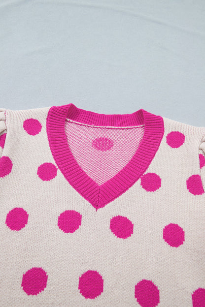 Threaded Pear Alexia Puff Short Sleeve Sweater