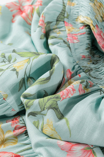 Threaded Pear Alejandra Tiered Floral Maxi Dress