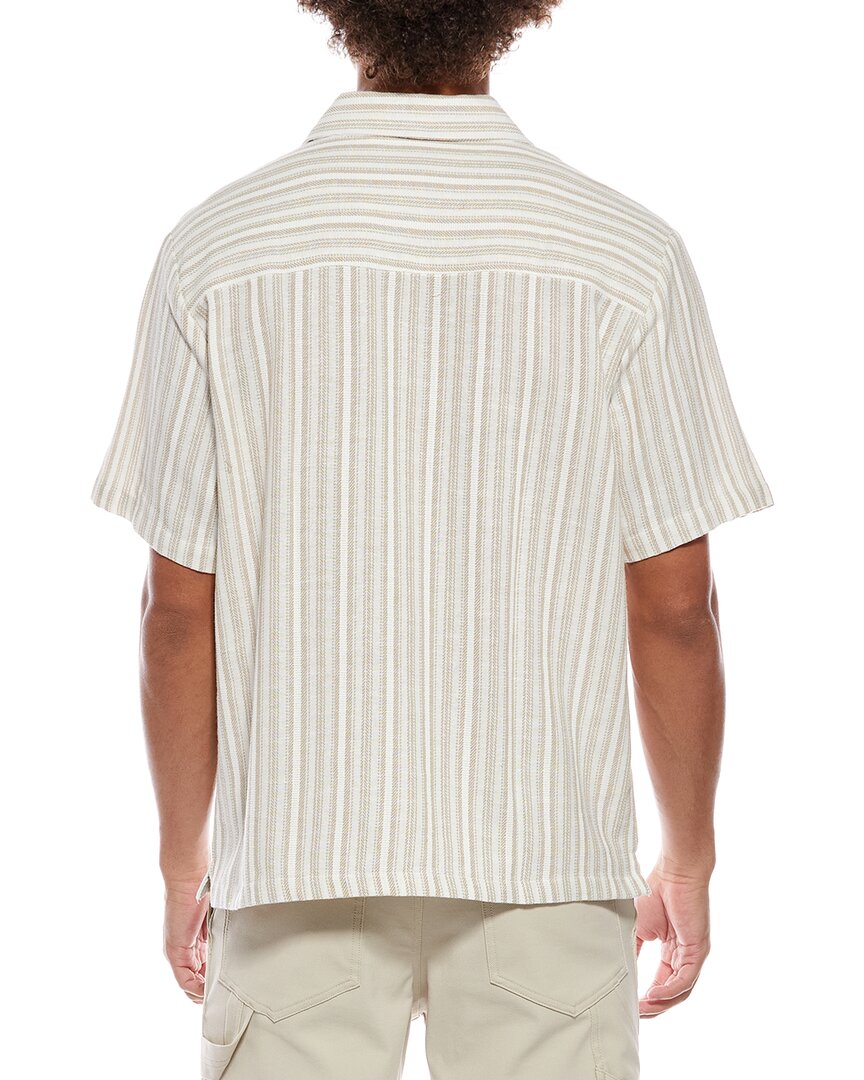 KHAKI/ CHEVRON STRIPE-