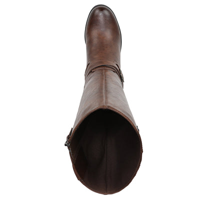 Dark Brown Wide Calf