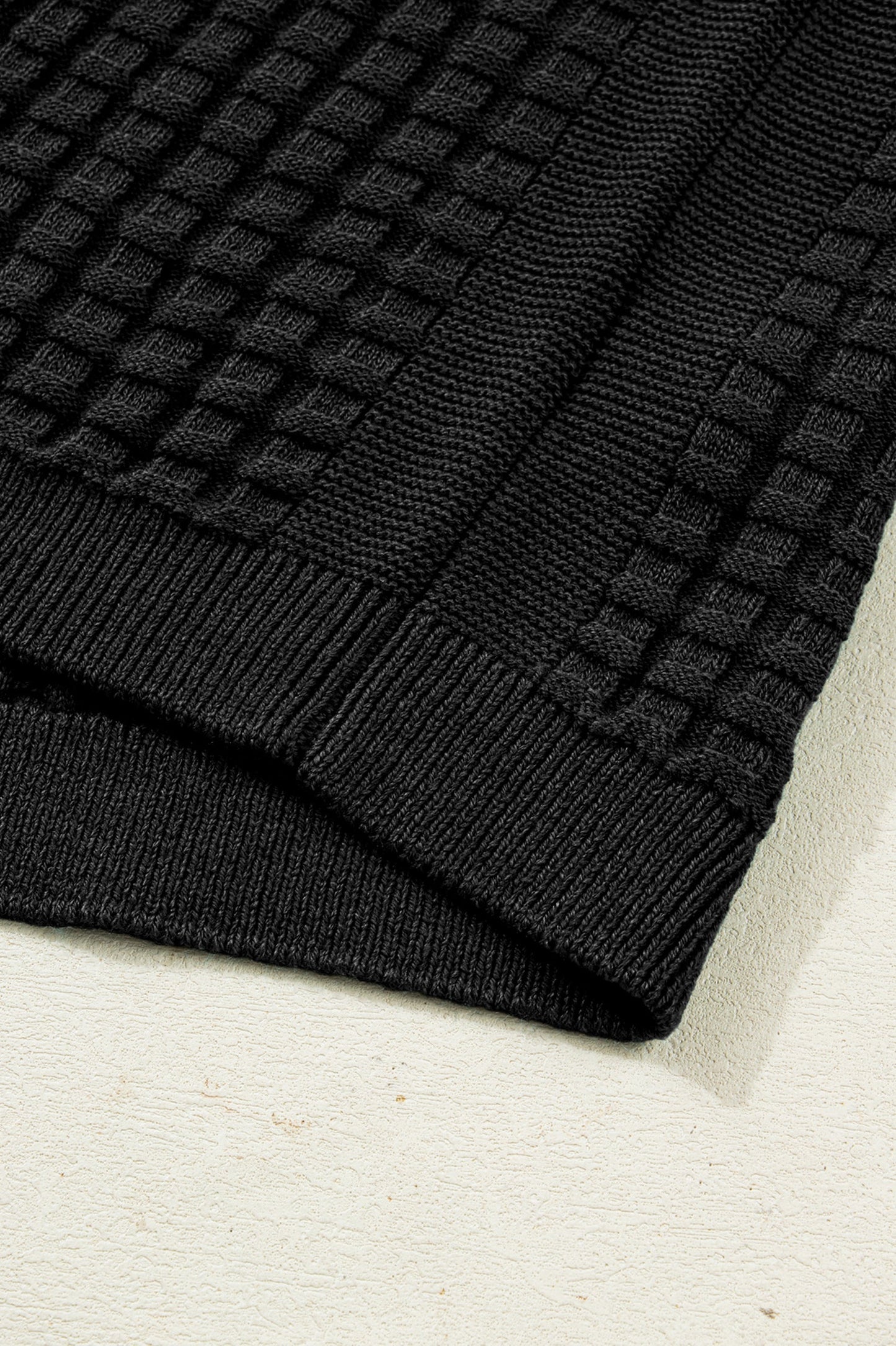 Threaded Pear Marina Textured Short Sleeve Sweater