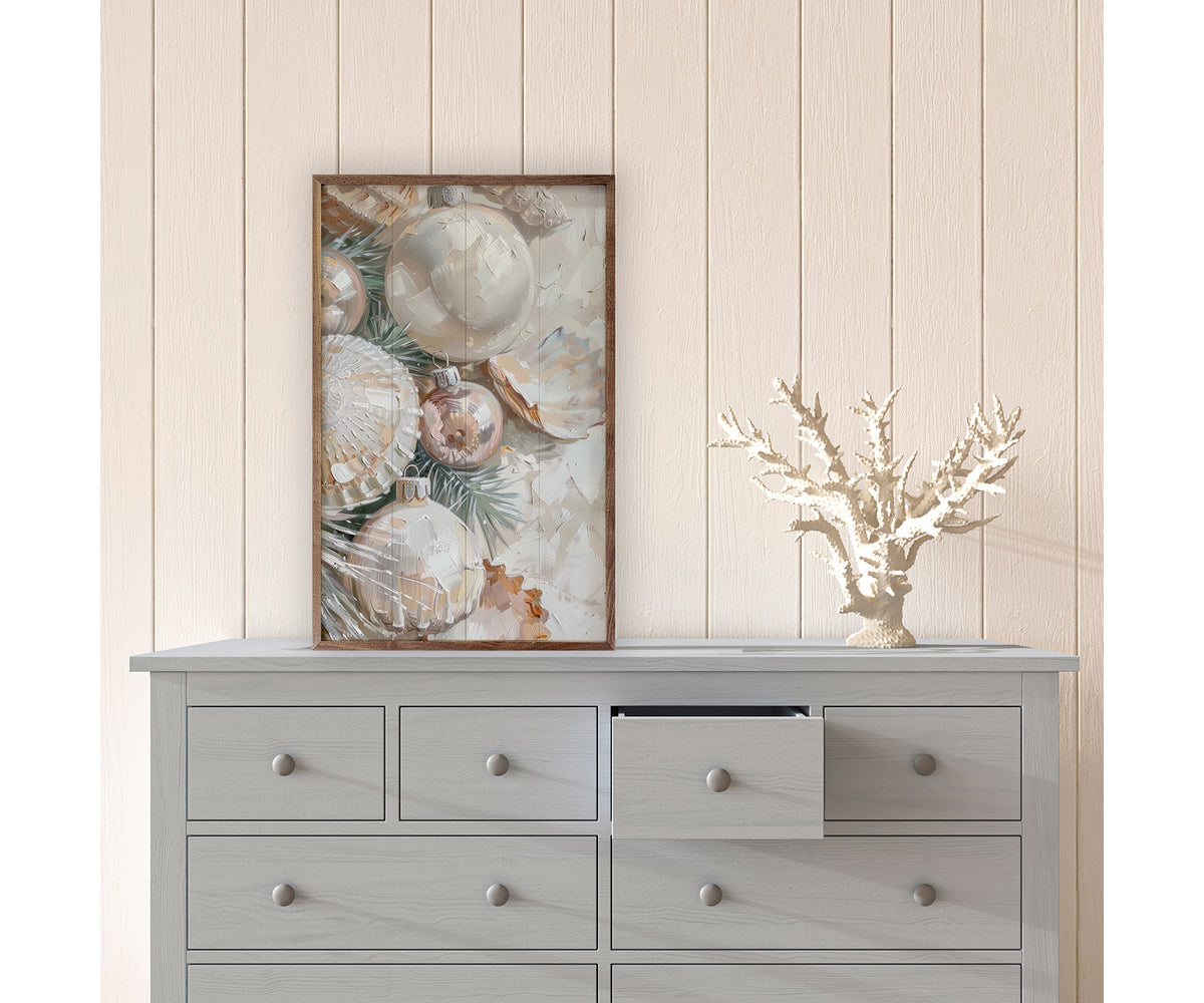 Kendrick Home Christmas Shells II By Petals Prints Design